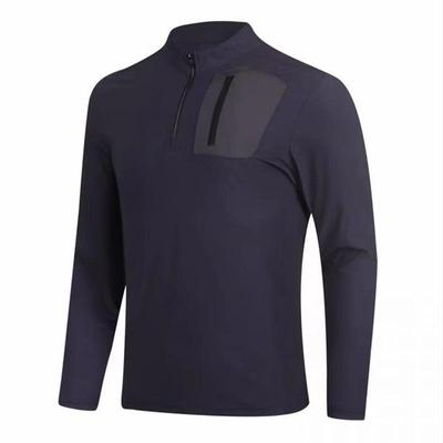 半拉链长袖运动跑步训练服上衣