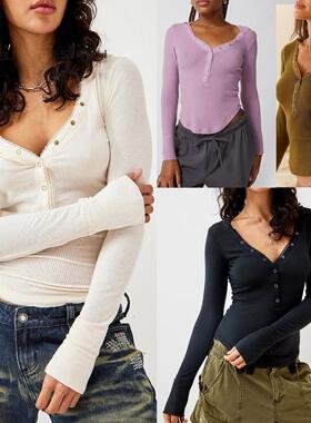 Hooded T-shirt slim-fit cropped top连帽衫T恤修身显瘦短款上衣