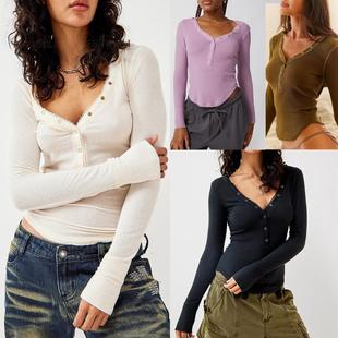 Hooded T-shirt slim-fit cropped top连帽衫T恤修身显瘦短款上衣