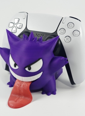 宝可梦耿鬼PS5 XBOX SWITCH游戏手柄支架个性电竞桌搭摆件手办
