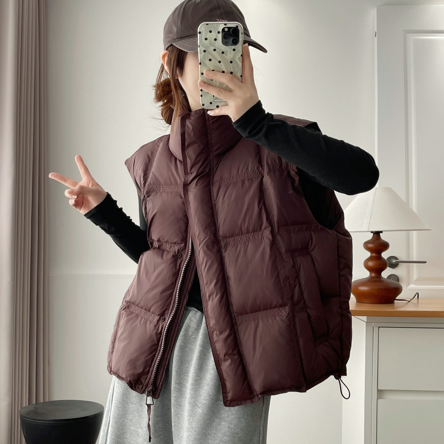羽绒马甲女短款背心外搭秋冬新款