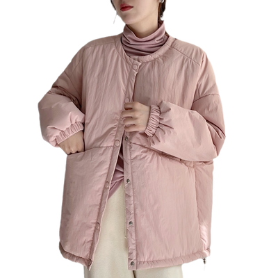 oversize轻薄羽绒棉衣夹棉外套