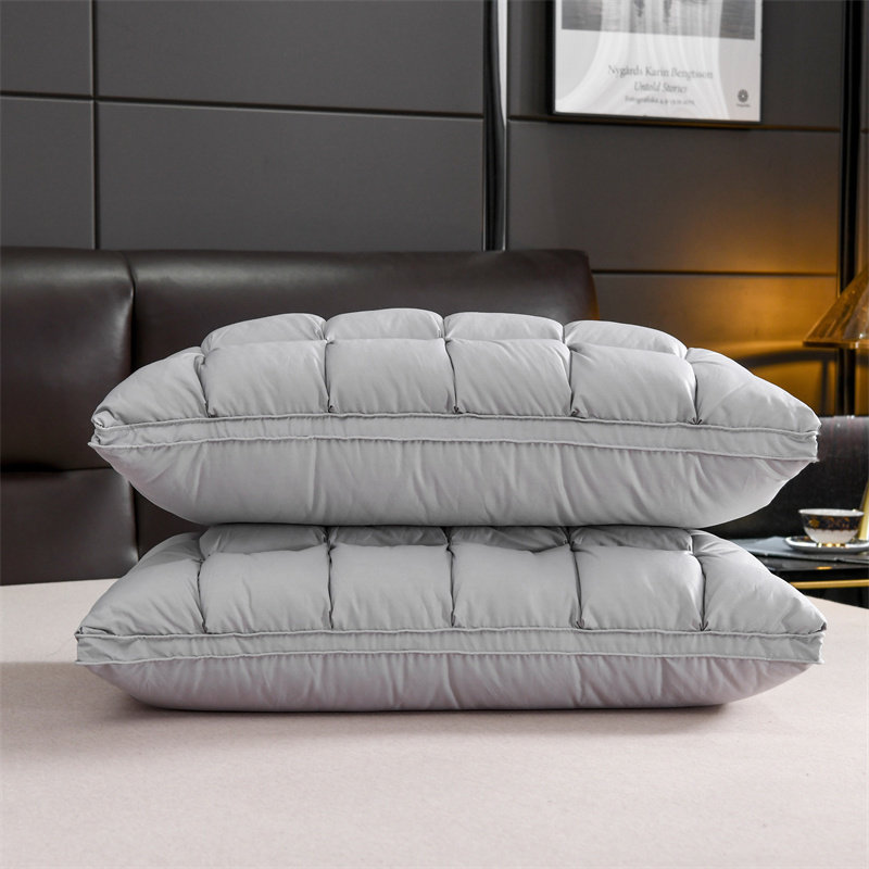 五星级酒店专用超级软羽绒枕头高端成人男白鹅绒枕芯一对单人一只