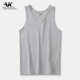 休闲短袖 夏季 男装 背心健身运动男士 t恤潮牌纯棉坎肩衣服打底 无袖