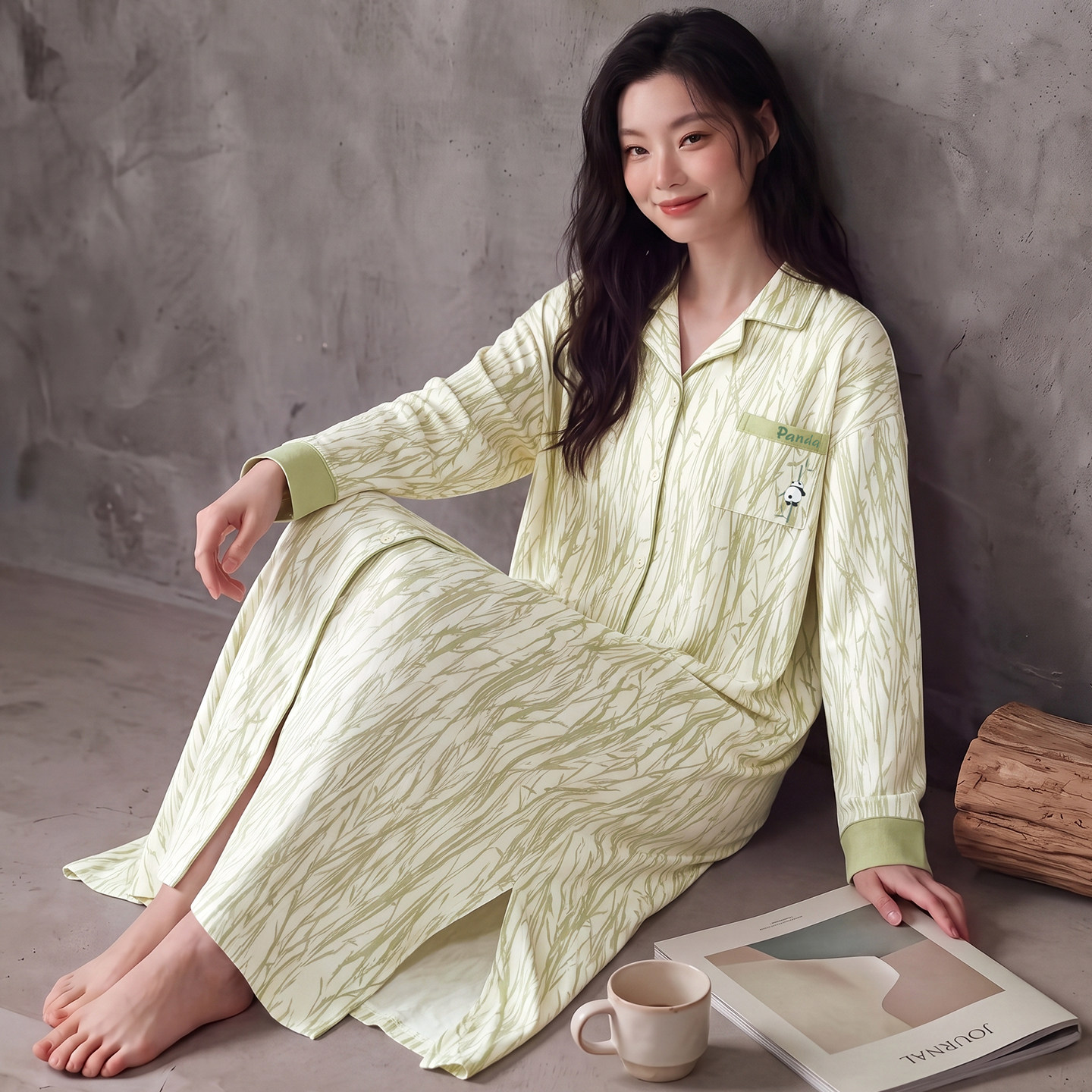 卡之恋纯棉女睡裙新款