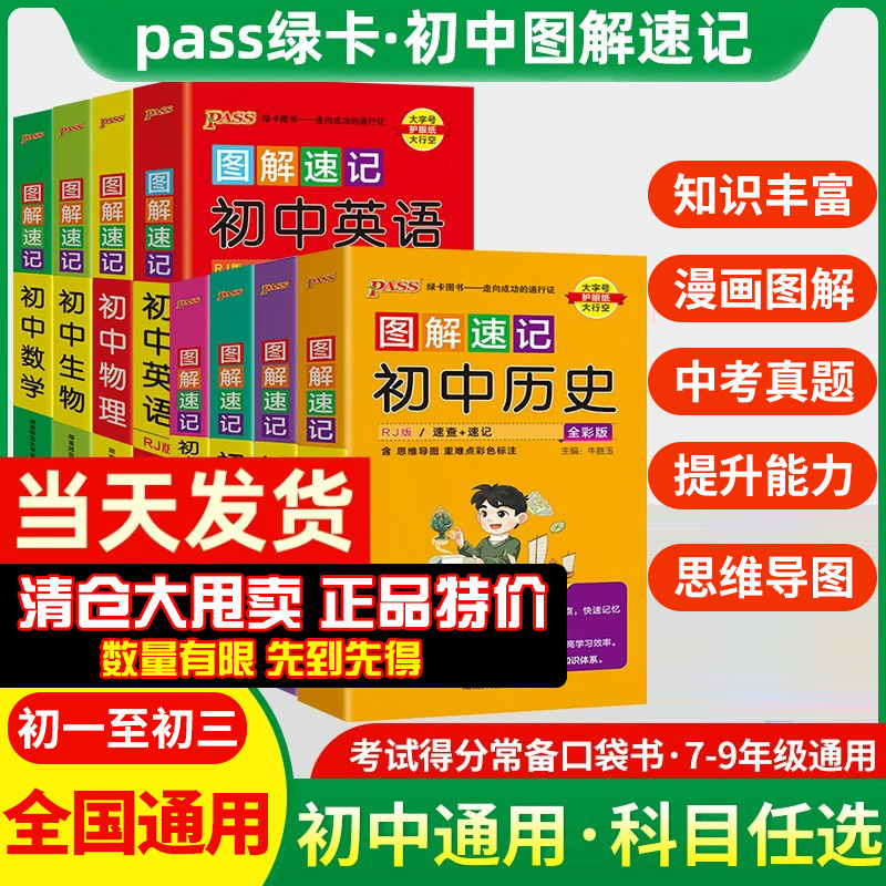 【清仓大处理】图解速记初中