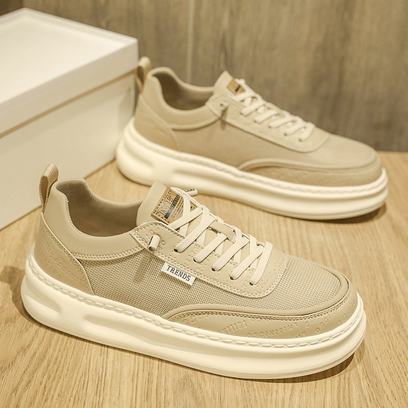 春夏男休闲鞋一脚蹬男鞋新款网面薄款透气滑板鞋男款夏0307k