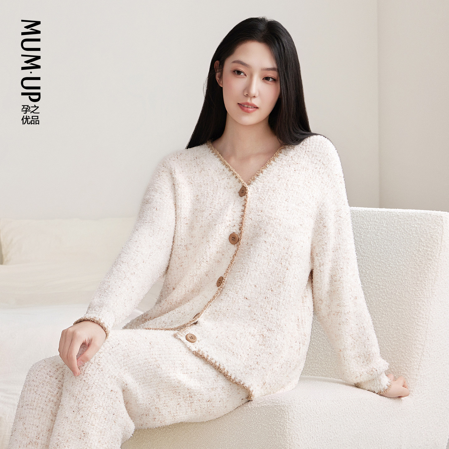 【新品】孕妇月子服秋冬产后半边绒居家服两件套孕期保暖哺乳睡衣,孕妇装/孕产妇用品/营养,家居服套装,淘宝优惠券,粉丝福利购,淘宝优惠卷