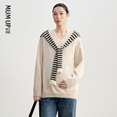 孕妇装 披肩针织衫 新品 孕妇毛衣秋冬保暖宽松上衣孕期慵懒冬装