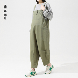 孕之优品孕妇背带裤春秋外穿薄款大码宽松吊带裤秋季孕妇装孕妇裤