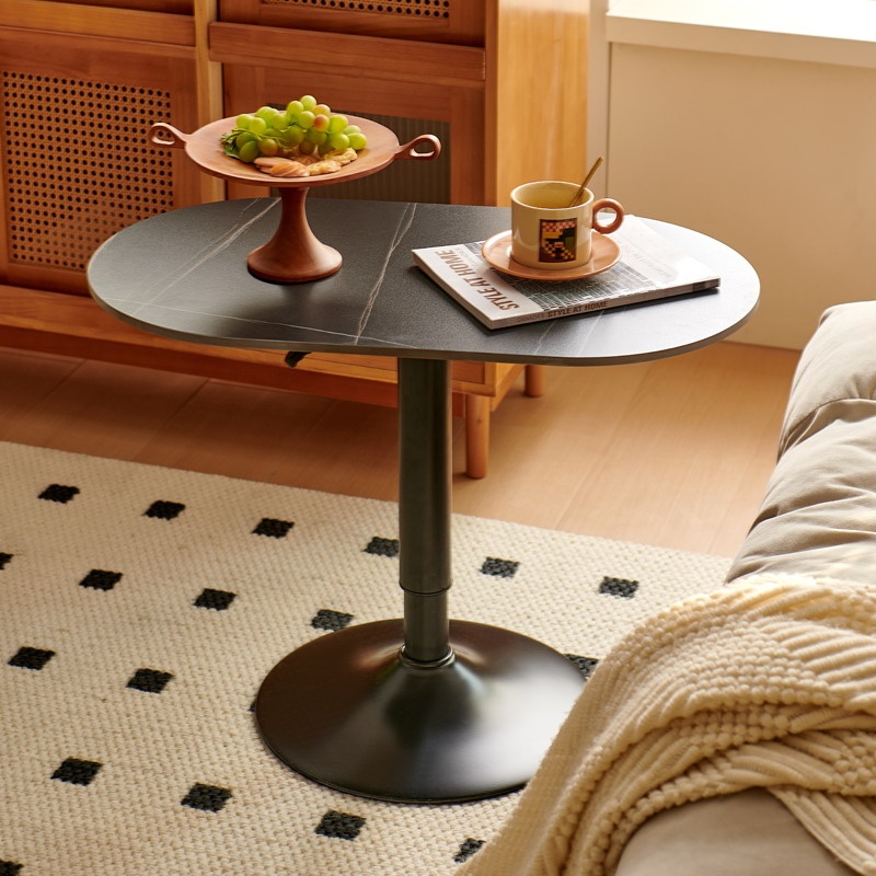 岩板可移动升降沙发边几