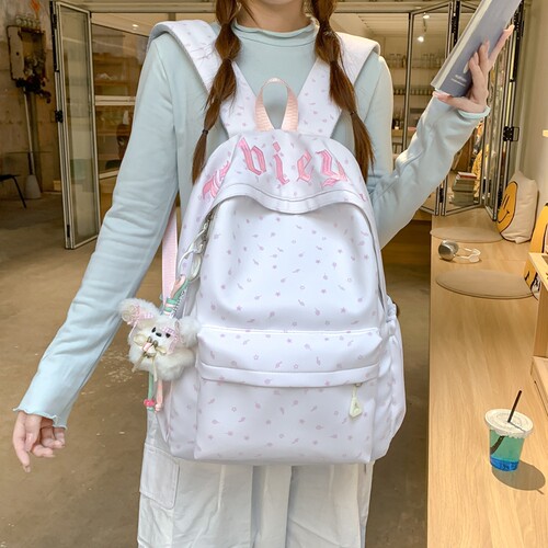 女生书包2026新款初中生高颜值双肩包ins小众高中学生轻便双肩包