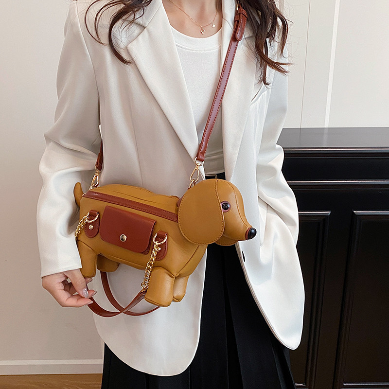 2026新款个性创意小狗包独特超好看动物包包手提斜挎包设计感小众