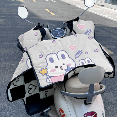 电动车挡风被冬季加绒加厚防水