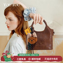 新年礼物TOUTOU原创小狗菜篮子托特包女百搭通勤大容量手提斜挎包