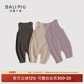 春秋针织裤 子连体衣幼童毛线长裤 举重裤 婴儿背带裤 男女宝宝连体裤