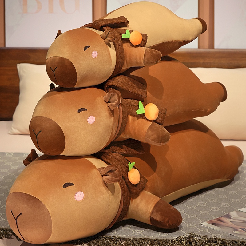 卡皮巴拉公仔玩偶长条抱枕靠垫