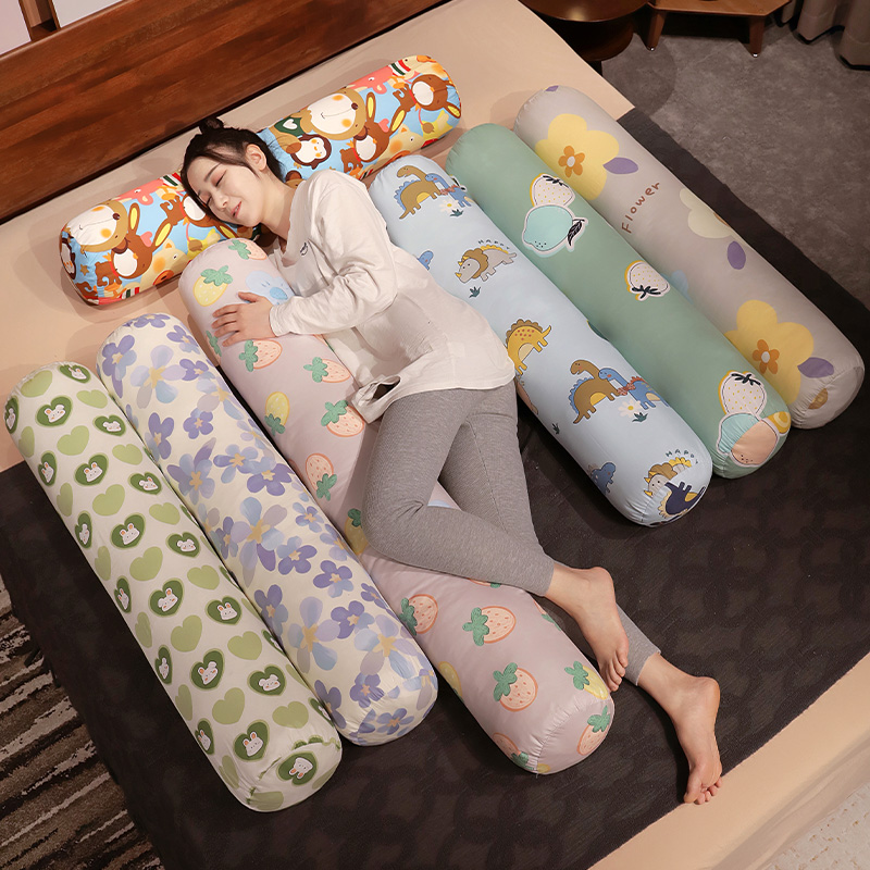 纯棉长条枕全棉抱枕睡觉枕头可拆洗圆柱女孕妇男朋友床上糖果靠垫