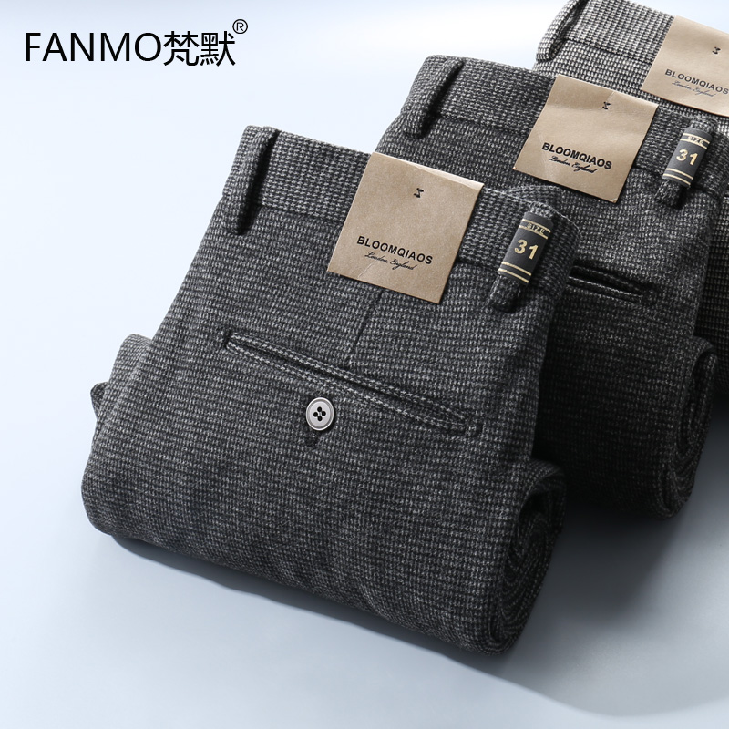 春季新款男士休闲裤修身直筒长裤