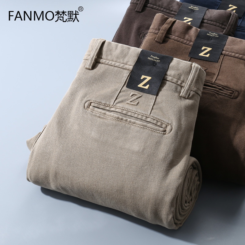 新疆精梳棉休闲裤超柔水洗直筒