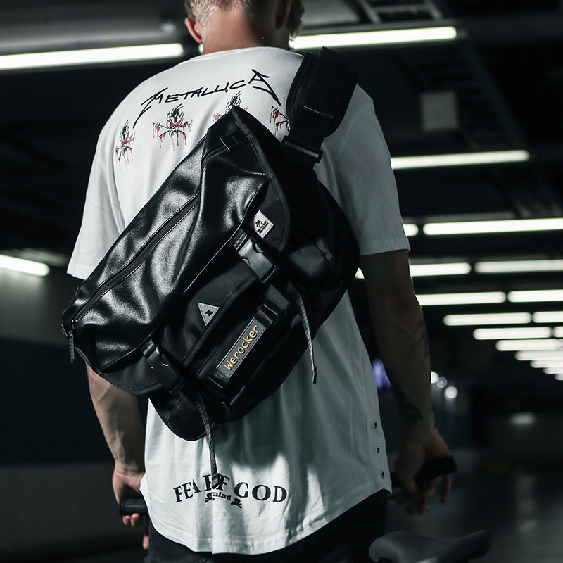 邮差包斜挎包单肩包男潮牌机能风messenger死飞包斜跨学生皮书包|ruв категории Сумки, мужской сумки - от Buy2taobao.com для оказания профессиональной услуги покупки агента Taobao