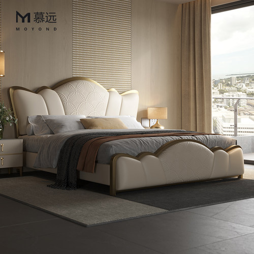 轻奢婚床2米网红主卧室高端新款