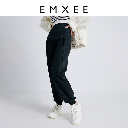 EMXEE/嫚熙孕妇秋冬保暖灯笼裤