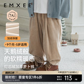 子 春秋加厚保暖摇粒绒儿童长裤 嫚熙婴童裤 子灯芯绒男宝宝萝卜裤