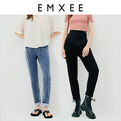 嫚熙孕妇牛仔裤夏季薄款