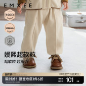 春季 嫚熙童装 男女童外出百搭儿童休闲裤 抗静电摇粒绒长裤 2026长裤