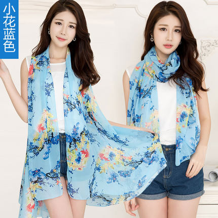 百变披肩围巾魔术丝巾多功能夏季长款沙滩巾女纱巾雪纺衫外套两用