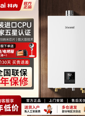 Rinnai/林内 JSQ31-32GP焕逸恒温E32G-PB2/PB4下置风机燃气热水器