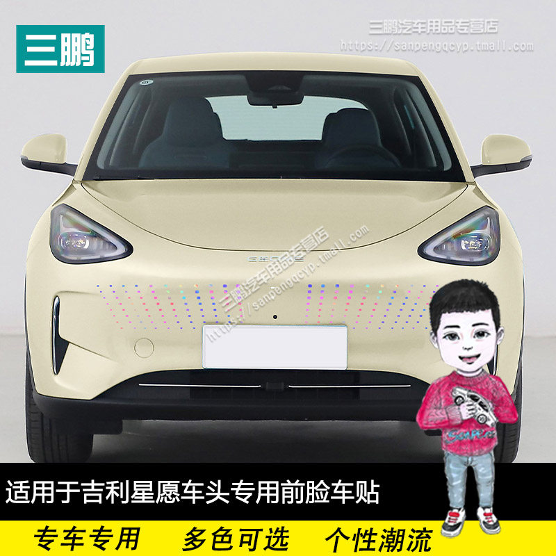 吉利星愿中网贴改装装饰前脸贴