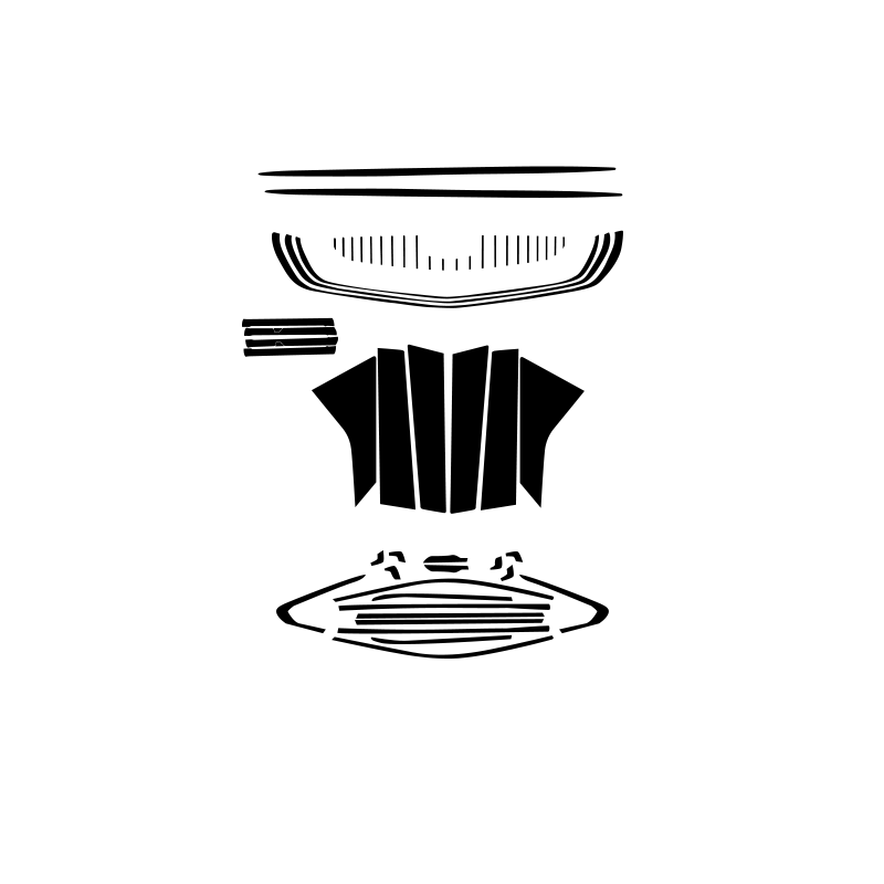 星瑞黑化车贴车身改色膜