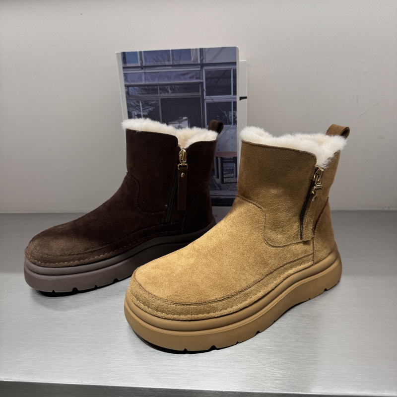 冬季新款羊毛口毛绒雪地靴