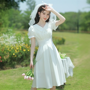 伴娘服2026新款高级感姐妹团小众成人礼主持人高中生毕业礼服裙女