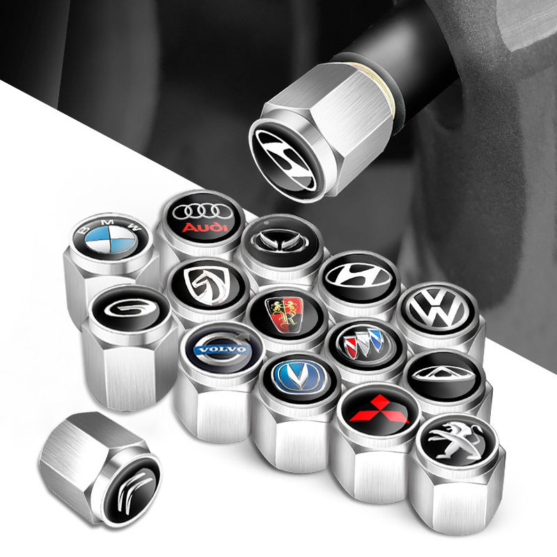 汽车轮胎气门嘴帽气门芯胎芯盖帽改装气嘴保护盖子防盗装饰用品