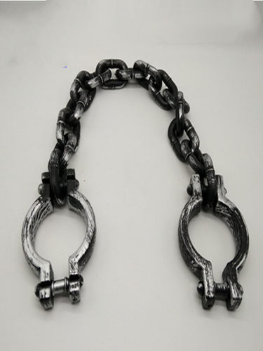 手铐脚镣刑具塑料囚犯铁链脚镣