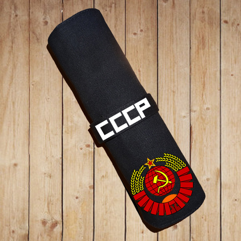 cccp航天局苏联太空竞赛nasa中小学生彩铅笔袋卷帘卷轴文具盒笔盒