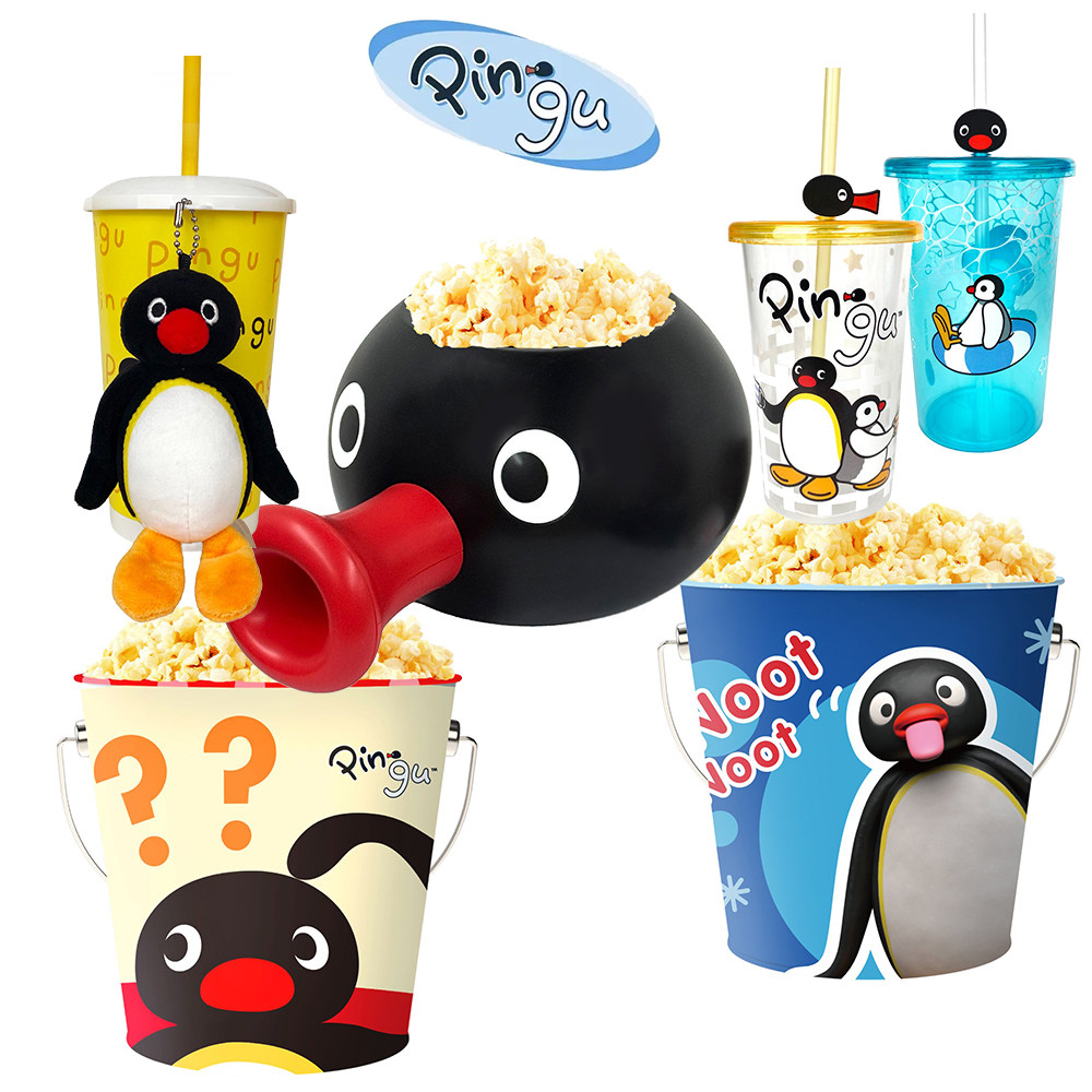 Pingu企鹅周边水杯吸管杯子挂件