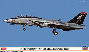 长谷川 02444 F-14D 雄猫 舰载战斗机 "VF-101 勾魂使者 2002"