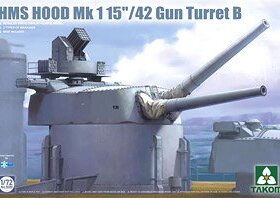 TAKOM/三花 5020 胡德号战列巡洋舰15` /42双联Mk.1主炮塔 (1/72)