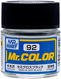 MR.HOBBY/郡仕 C92 半光泽黑色 10ml油性模型油漆