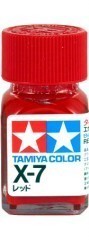 TAMIYA/田宫 80007 X-7 红色 10ml珐琅系油性模型油漆