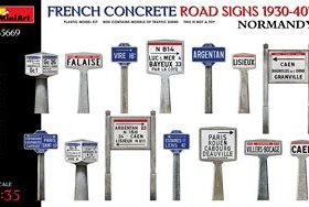 MINIART 35669 法国诺曼底混凝土路标 1930-40`S 塑料拼装模型