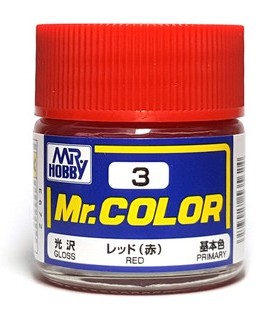 MR.HOBBY/郡仕 C3 红色 10ml油性模型油漆