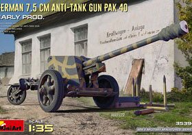 MINIART 35394 德国 Pak.40 7.5cm牵引式反坦克炮 (1/35)