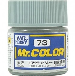 MR.HOBBY/郡仕 C73 飞机灰色 10ml油性模型油漆