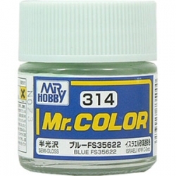 MR.HOBBY/郡仕 C314 FS35622浅蓝色 10ml油性模型油漆