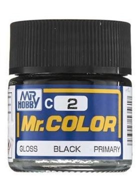MR.HOBBY/郡仕 C2 黑色 10ml油性模型油漆